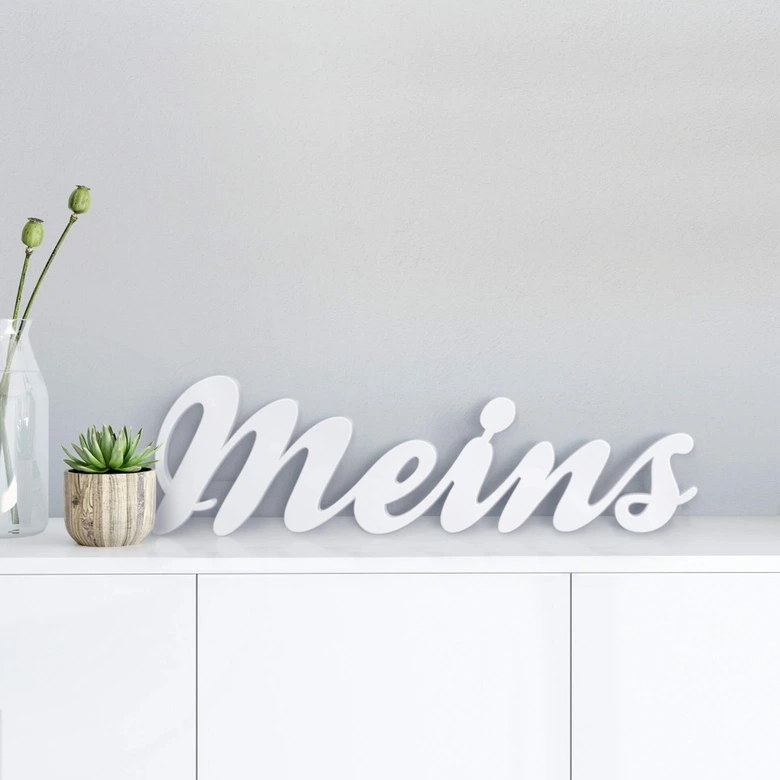 Dekobuchstaben 3D Meins 
