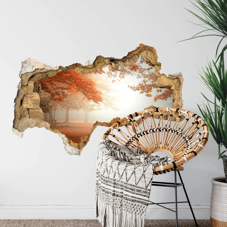 3D Wandtattoo Dingemans - Ruhender Wald 