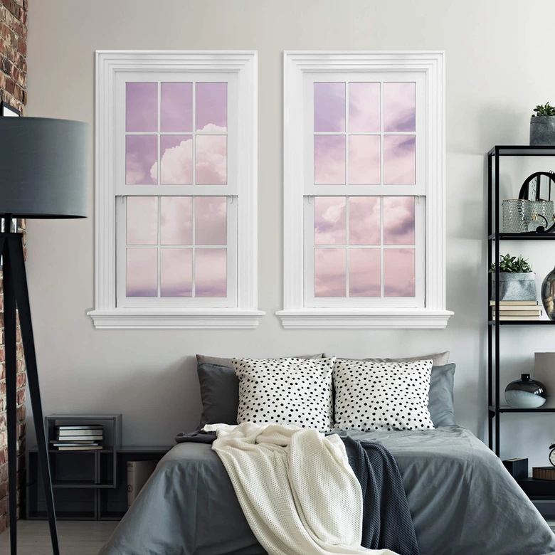 Trompe L'oeil Muursticker - Hoofd in de Wolken 