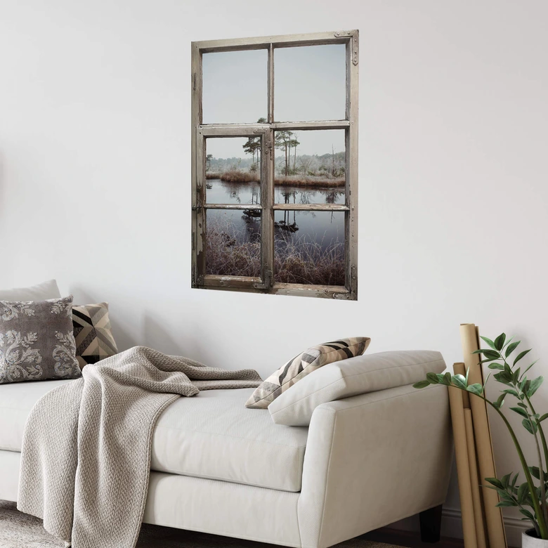 3D Wandtattoo Shabby Fenster - Together 