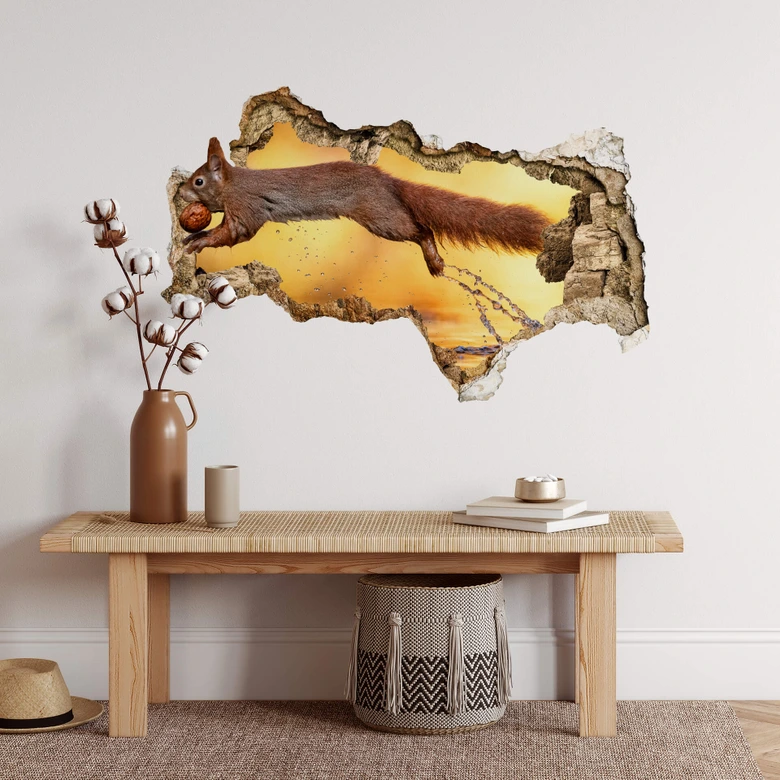 3D Wallsticker van Duijn - Egern, der springer 