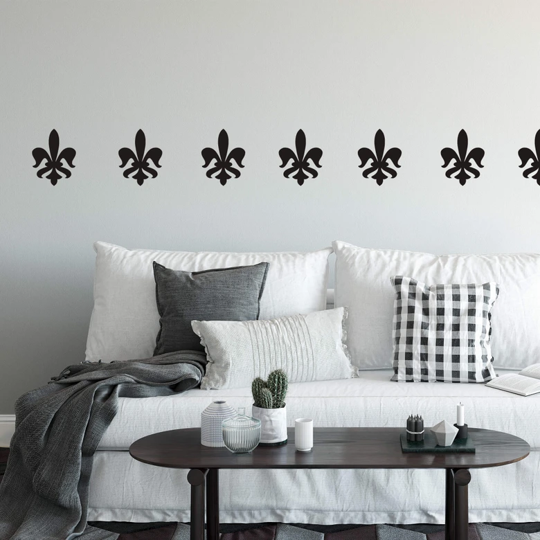 Wandtattoo Lilien-Muster 3 