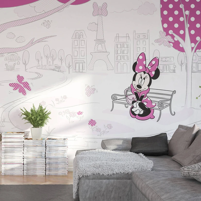 Fototapete Minnie in Paris 