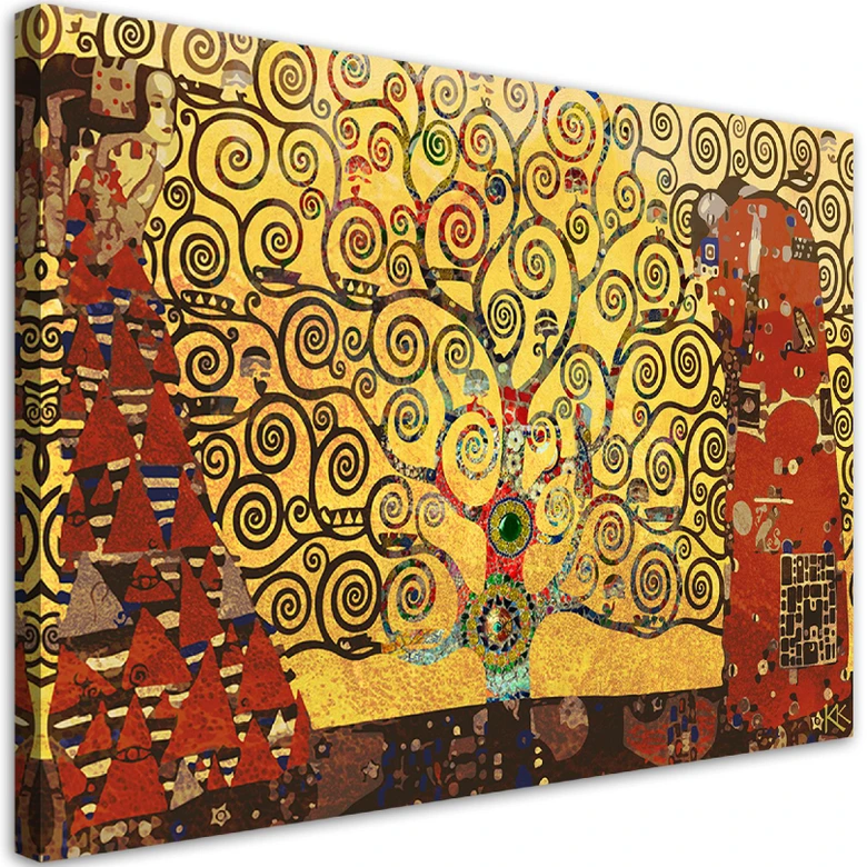 Tableau sur toile, Arbre de vie de Gustav Klimt 
