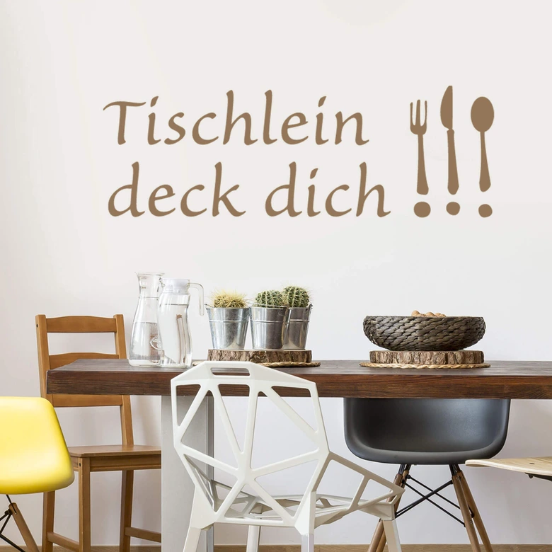 Wandtattoo Tischlein deck dich 