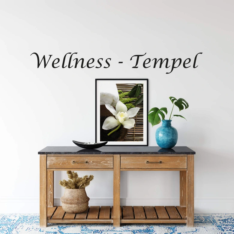 Wandtattoo Wellness-Tempel 