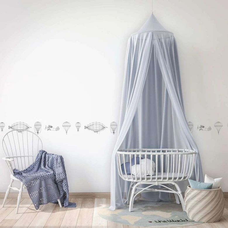 Bordüre, Vliesbordüre Kids Walls weiß, schwarz 