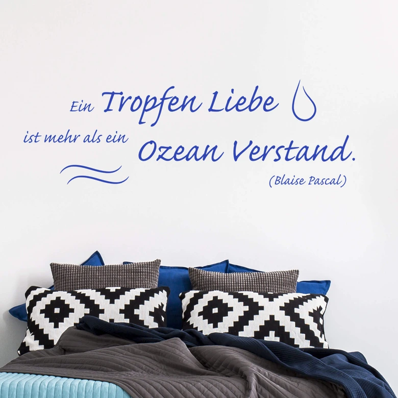 Wandtattoo Ein Tropfen Liebe ist mehr als... 