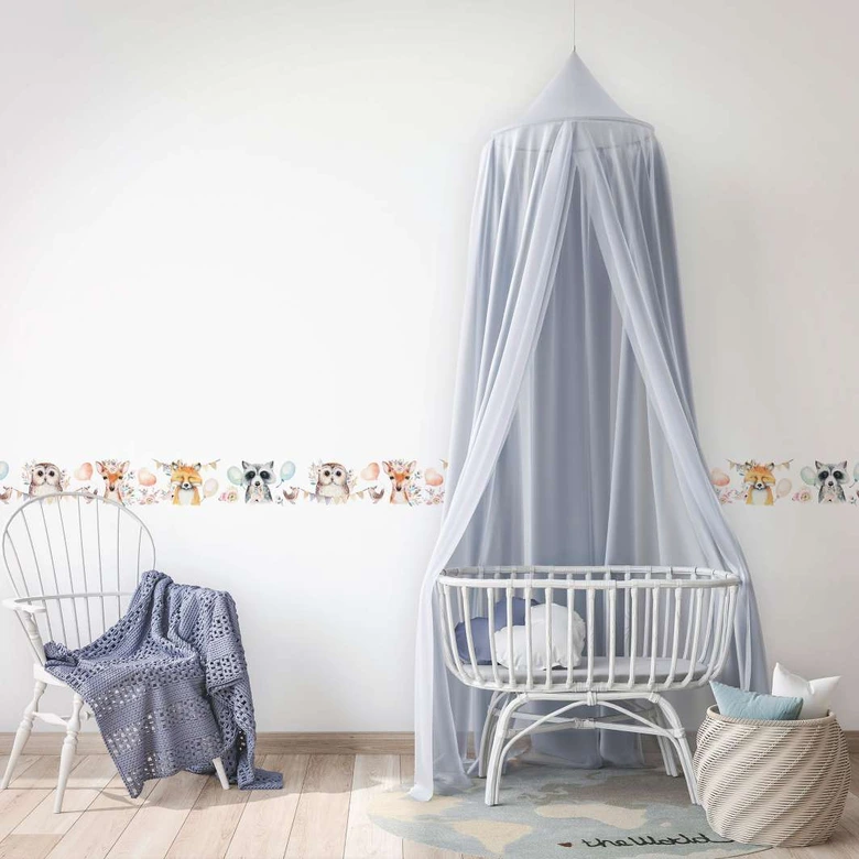 Bordüre, Vliesbordüre Kids Walls weiß, bunt 