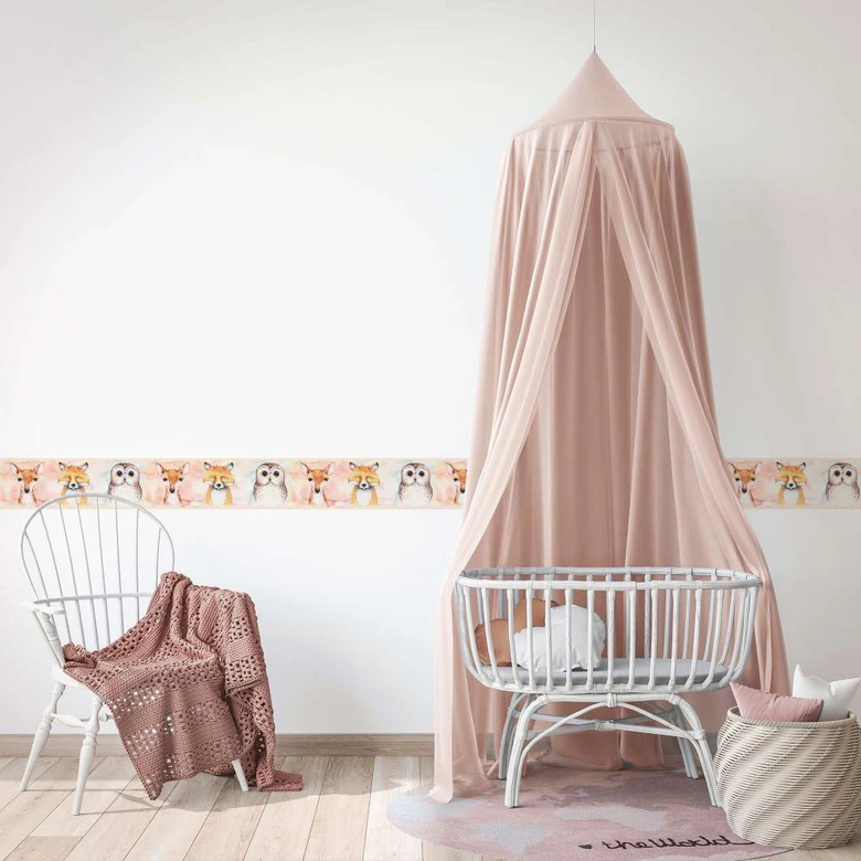 Behangrand, vlies Behangrand Kids Walls beige, kleurrijk 