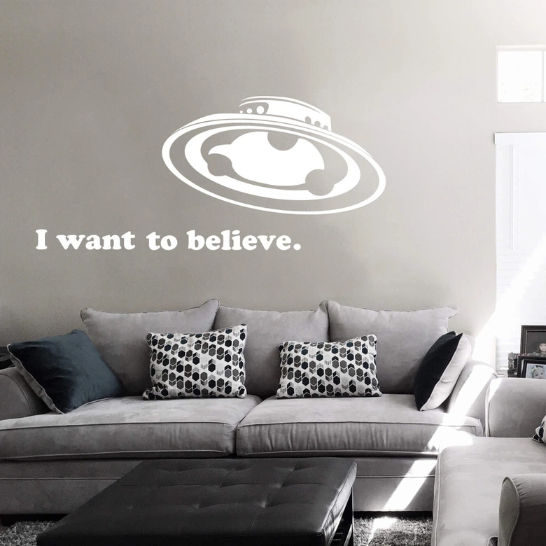 Wandtattoo I want to believe 