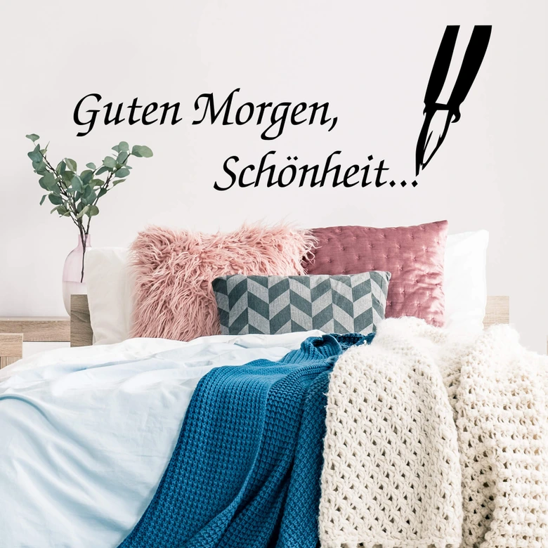 Wandtattoo Guten Morgen, Schönheit 