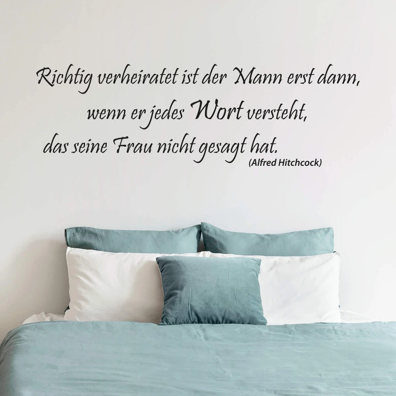 Wandtattoo Richtig verheiratet... 