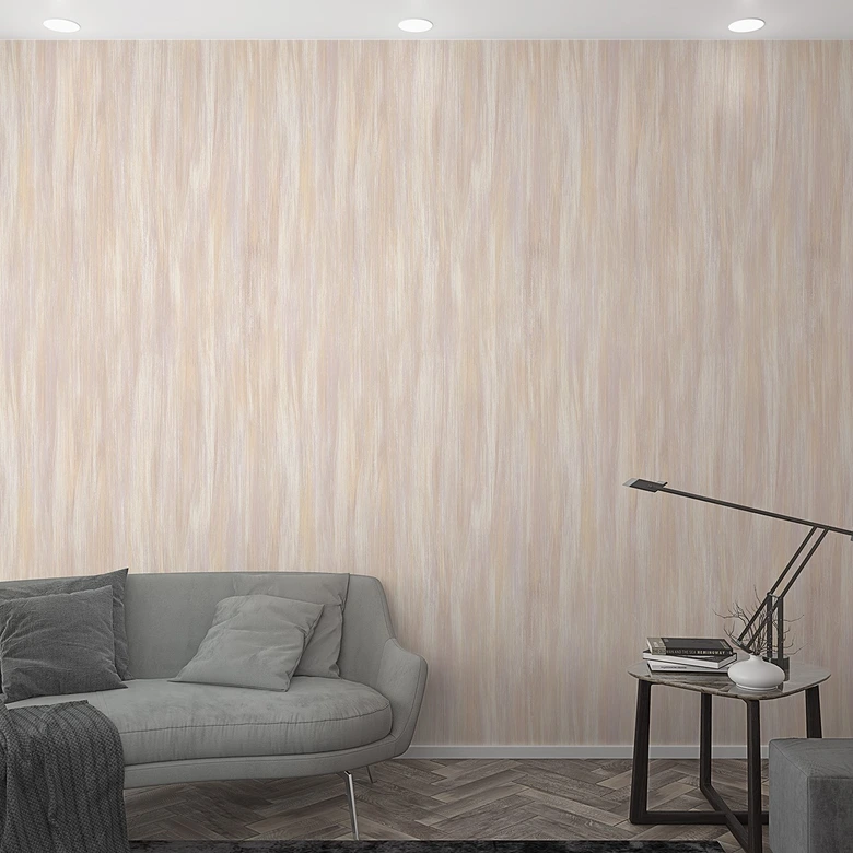 Fototapete mit grafischem Streifenmuster, Beige Streifen 2.70 x 1.06 m 