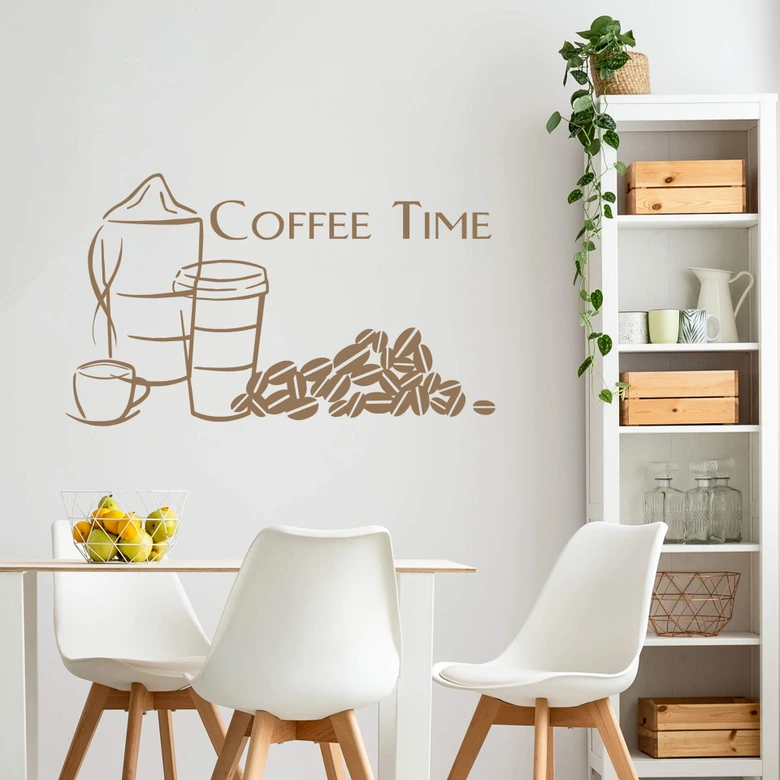Wandtattoo Coffee Time 1 