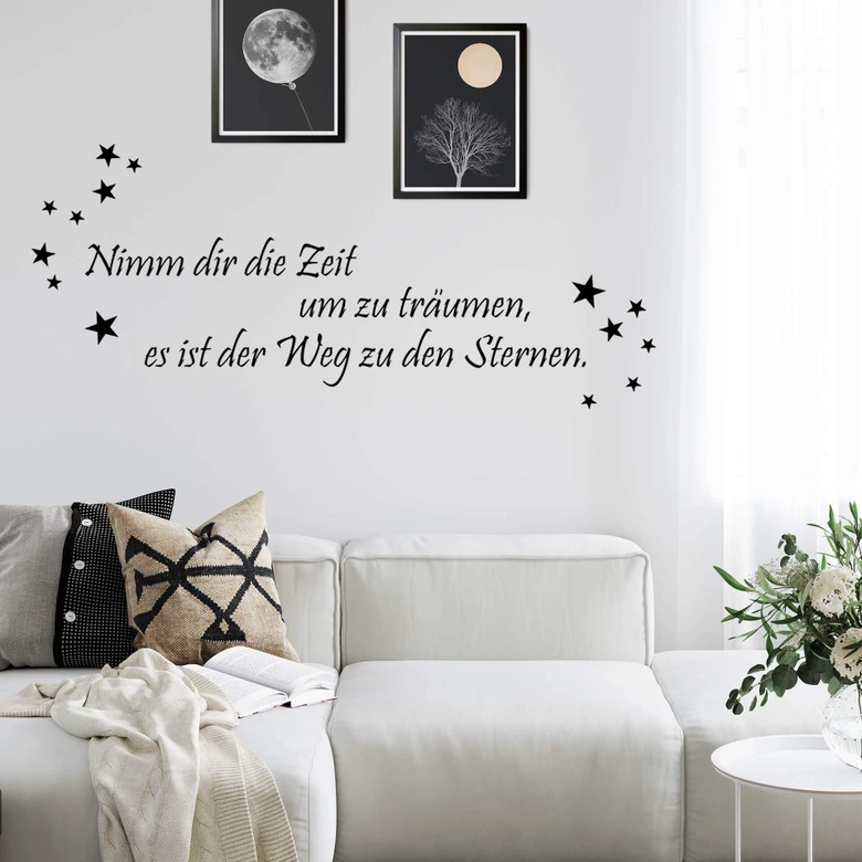 Wandtattoo Nimm dir die Zeit um zu träumen... 2 