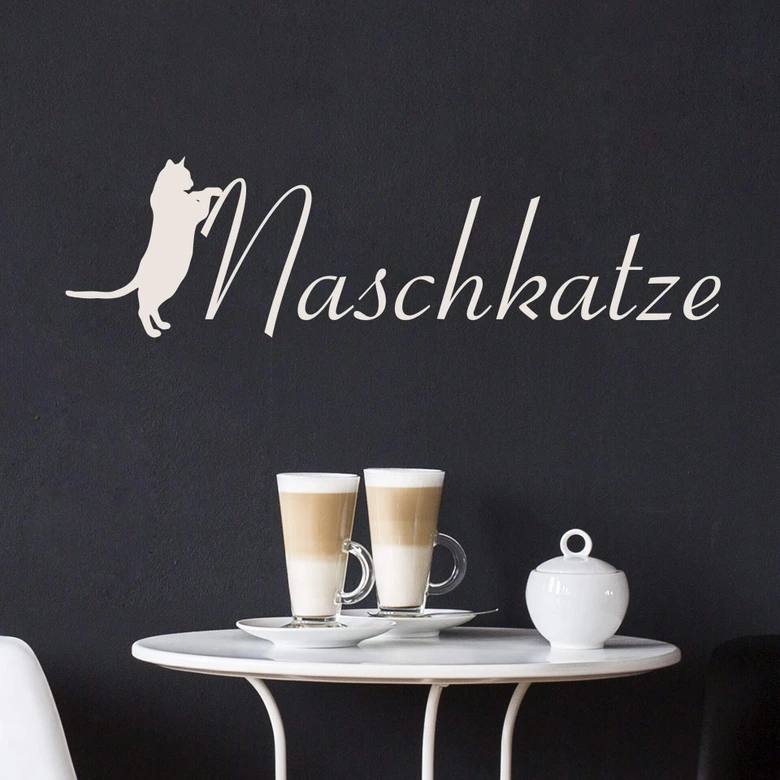 Wandtattoo Naschkatze 