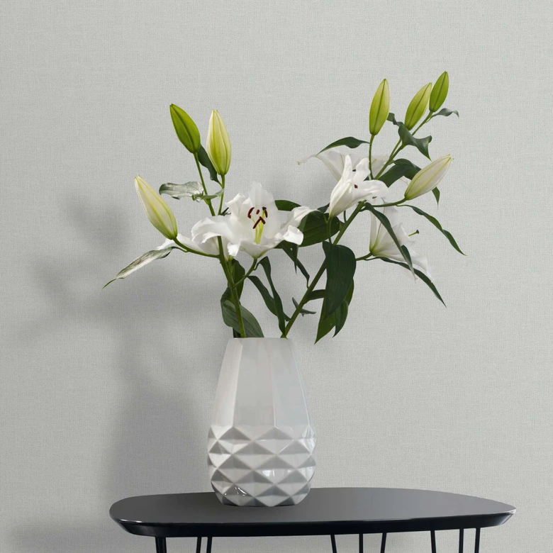 Vliestapete Struktur Uni Modern in Grün 