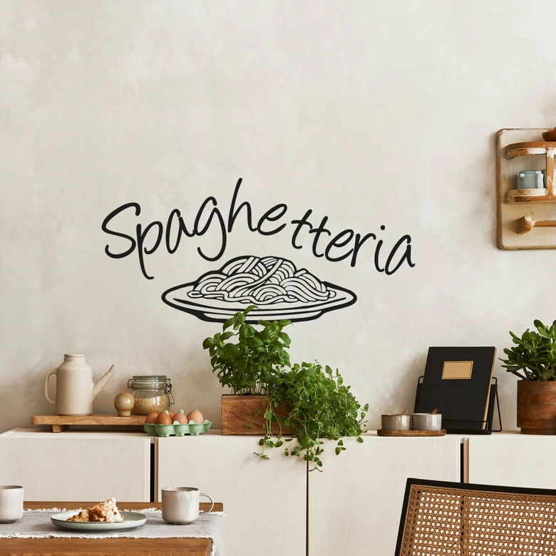 Wandtattoo Spaghetteria Teller 