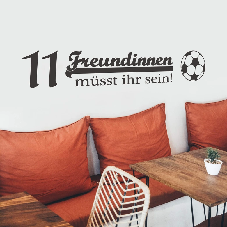 Wandtattoo 11 Freundinnen 