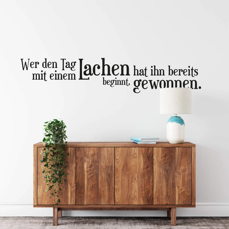 Wandtattoo Wer den Tag... 2 