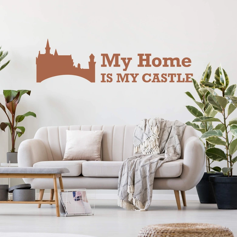 Muursticker My Home is my Castle 2 