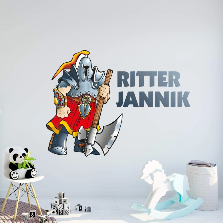 Wandtattoo + Name Ritter 