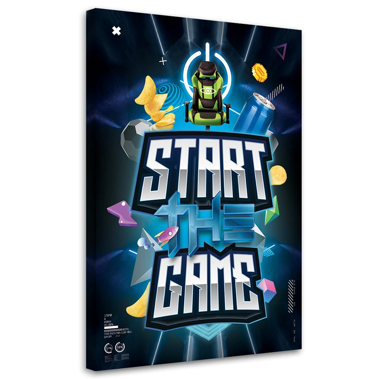 Leinwandbild, Spielkonsole Gamer 