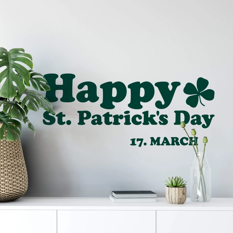 Wandtattoo Happy St. Patrick's Day 