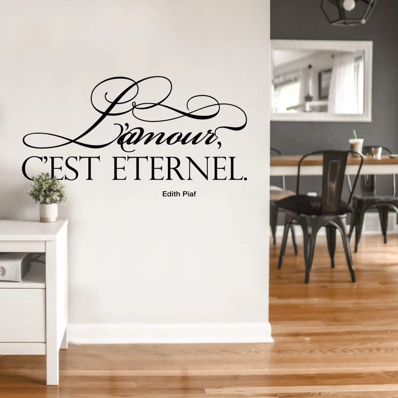 L\'amour c\'est éternel Wall sticker 