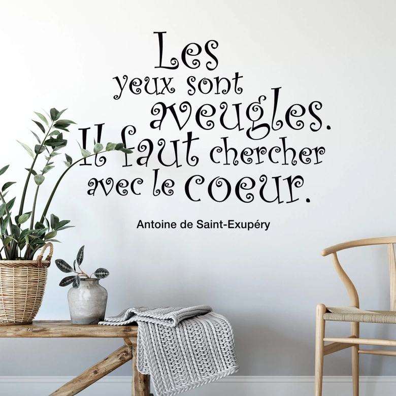 Wandtattoo Les yeux sont aveugles... 
