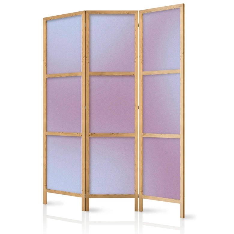 Japanischer Paravent, Raumteiler freistehend, Trennwand - Complex Gradient in Nostalgic Colors 