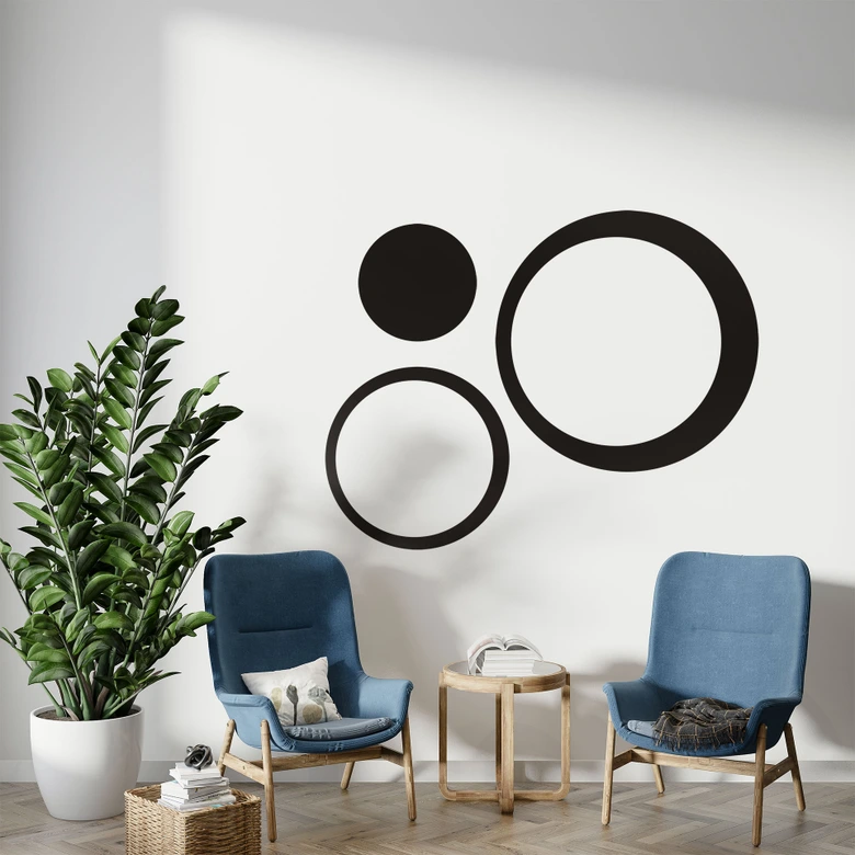 Sticker mural - Set Cercles 
