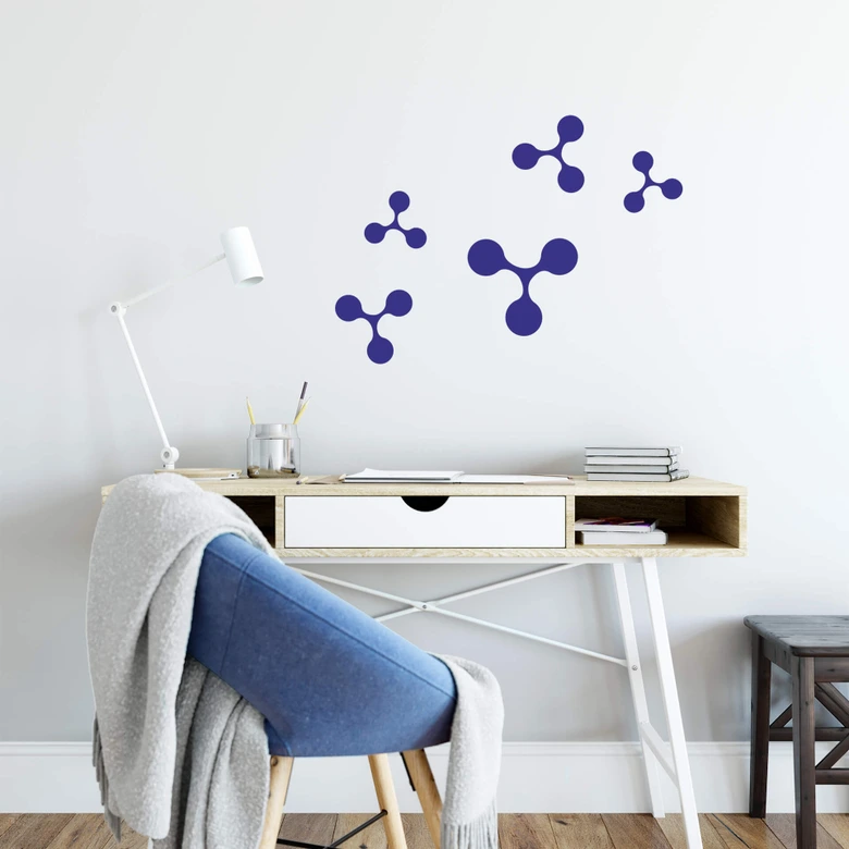 Wallsticker - Molekyle Sæt 
