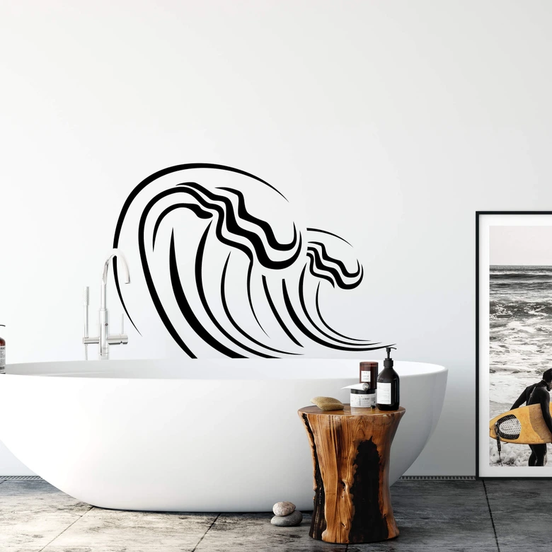 Wandtattoo Welle 3 