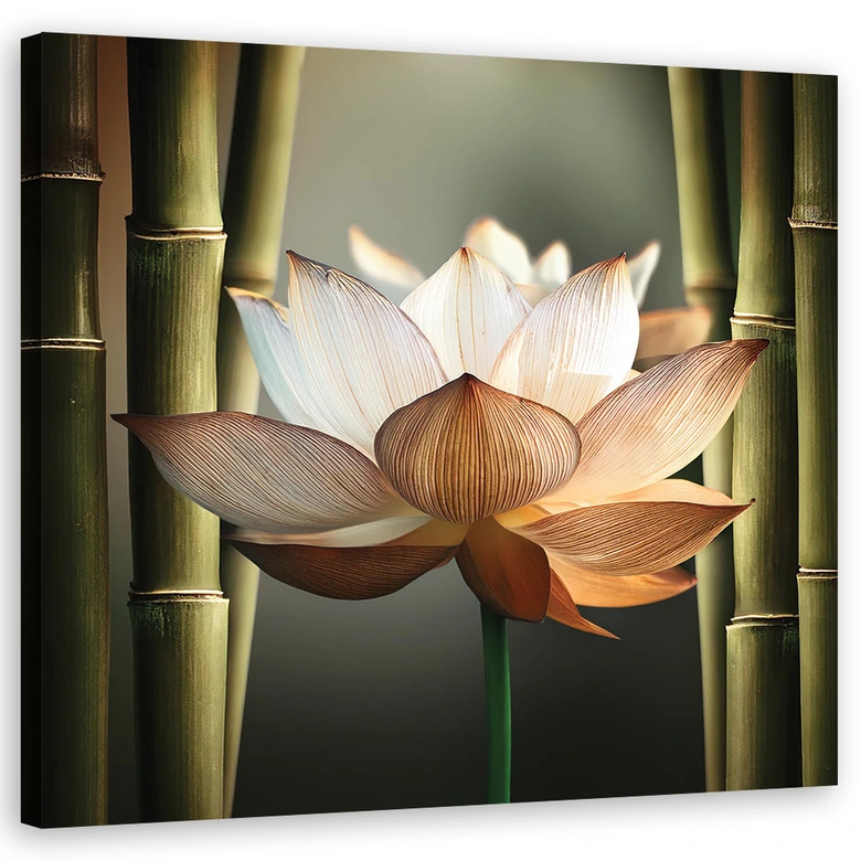 Leinwandbild Blume Zen-Bambus 