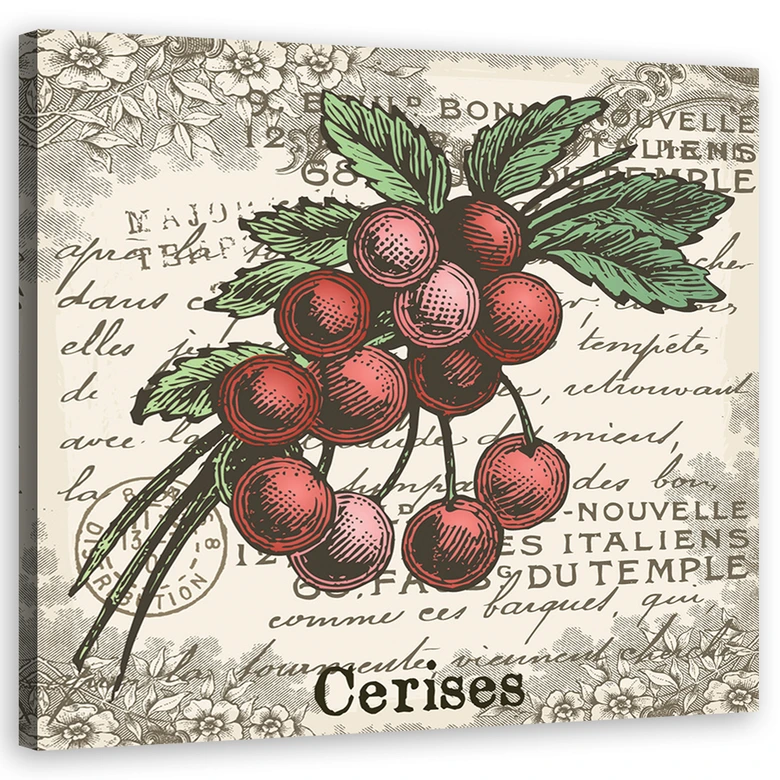 Leinwandbild, Vintage Cherry 