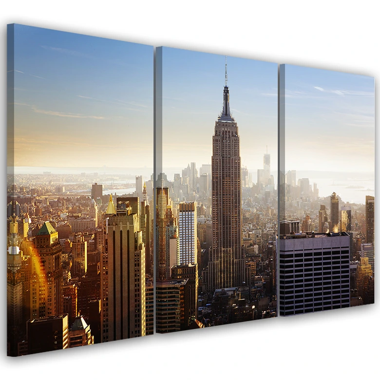 Leinwandbild 3-teilig, New York Stadt  