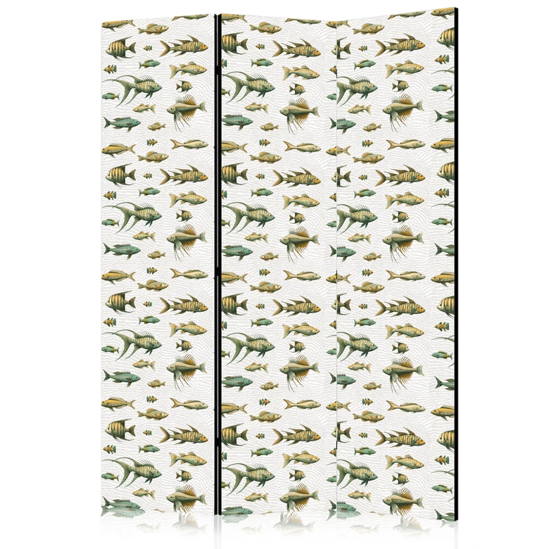 Paravent, Raumteiler freistehend, Trennwand - Unusual Species of Fish 