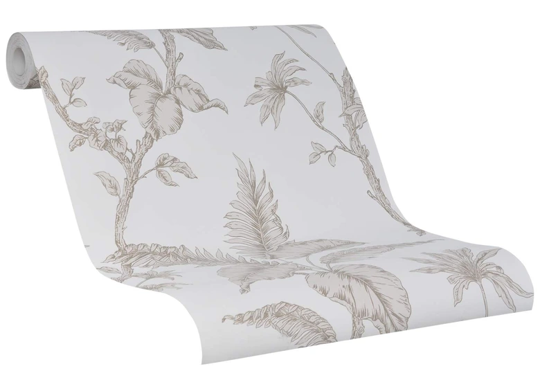 Vliestapete Floral Natur in Beige  