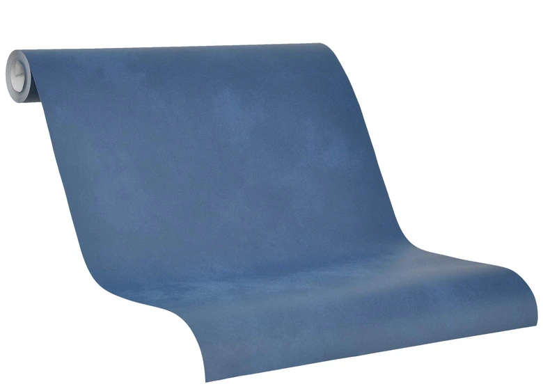 Vliestapete Uni Modern in Blau  