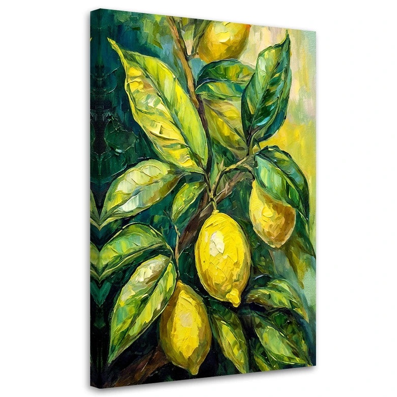 Leinwandbild, Zitronen Acryl 
