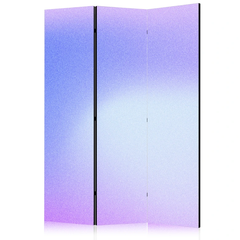 Paravent, Raumteiler freistehend, Trennwand - Heather Mist: Gradient in Violet Shades 