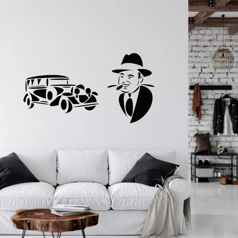 Wandtattoo Al Capone 
