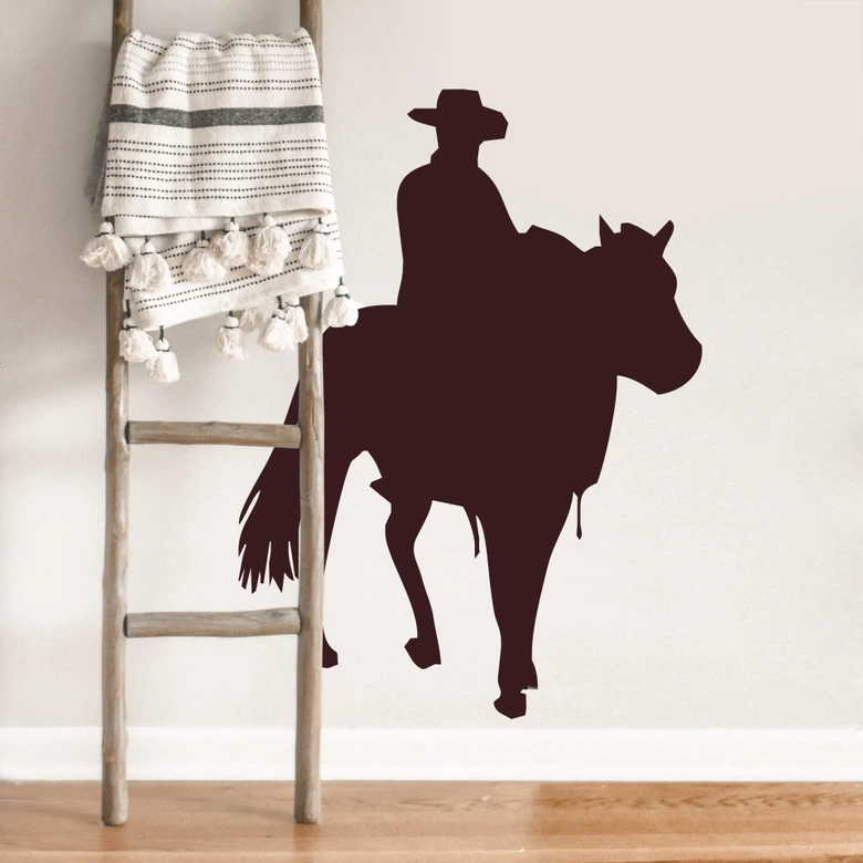 Muursticker Cowboy 3 