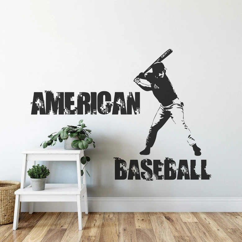 Wandtattoo Baseball 3 