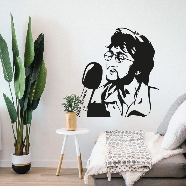 Sticker mural - John Lennon 