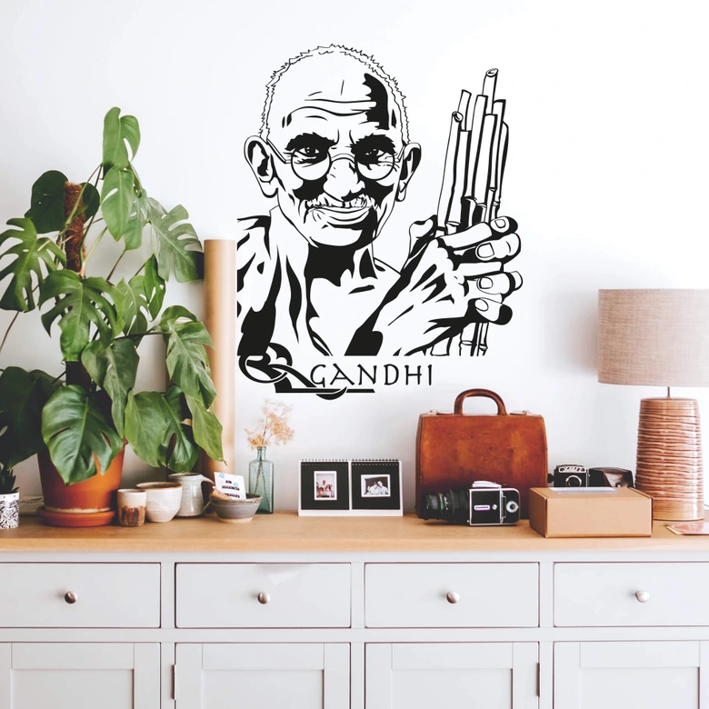 Wallsticker -  Mahatma Gandhi 