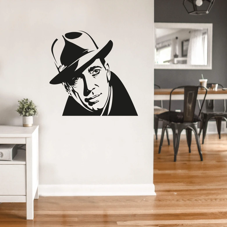 Wandtattoo Humphrey Bogart 