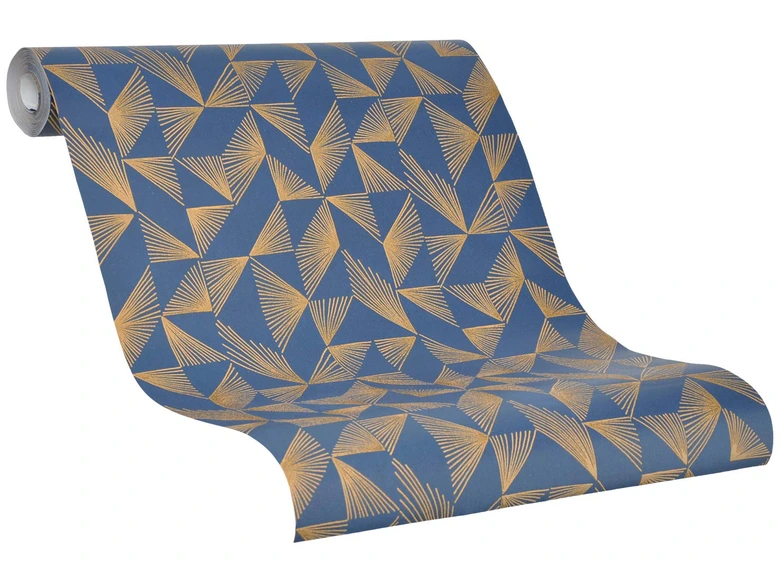Vliestapete Grafisch Modern in Blau  